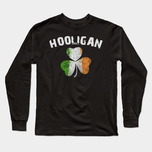 Irish Saint Patrick Hooligan Long Sleeve T-Shirt by Phylis Lynn Spencer